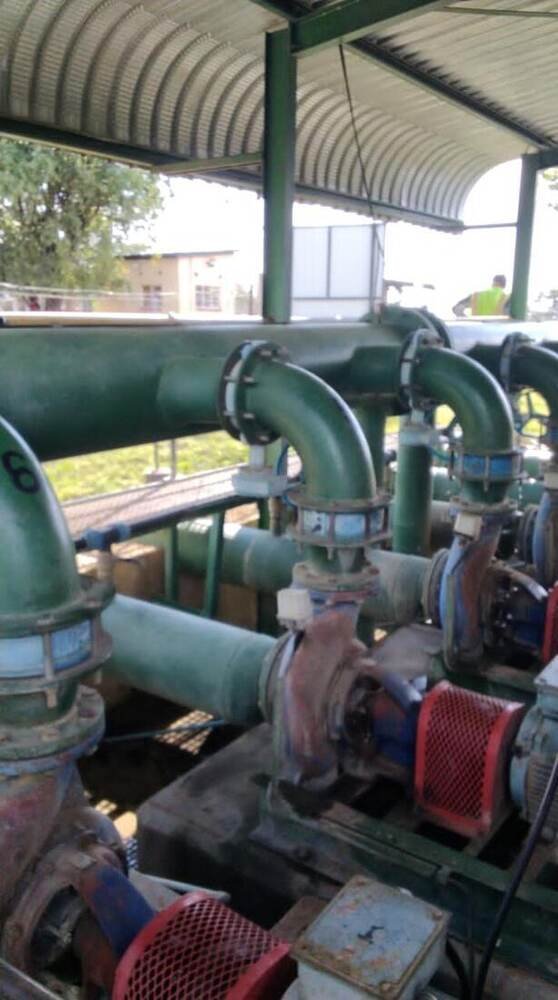 The pump station that feeds the block