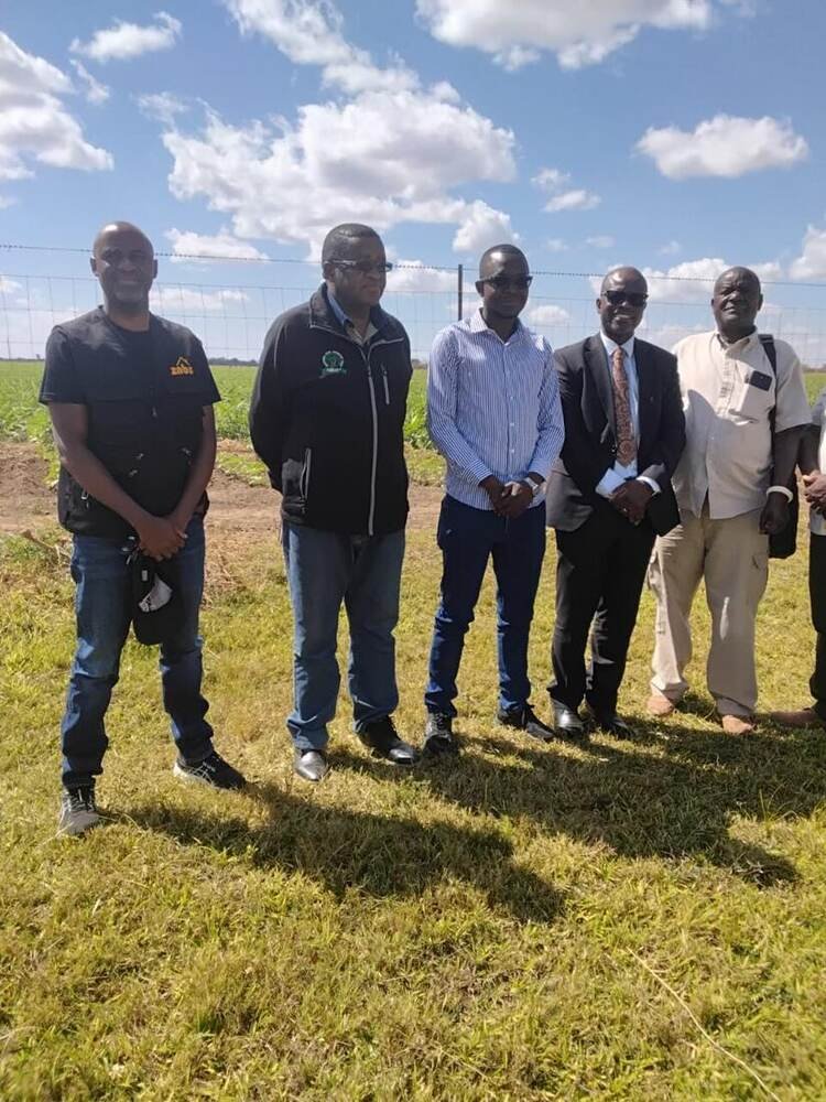 Zambia National Building Society, Mazabuka — branch manager and regional sales manager visit the Trust